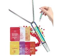 AZURAOKEY Anxiety Breathing Necklace with Resistance, Flavoured Portable Essential Breathing Necklace, Breathlace 2.0 with Resistance Filter Aid Anxiety Relief Chain for Adults