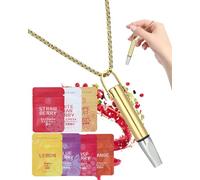 AZURAOKEY Anxiety Breathing Necklace with Resistance, Flavoured Portable Essential Breathing Necklace, Breathlace 2.0 with Resistance Filter Aid Anxiety Relief Chain for Adults