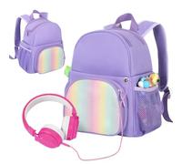 AZURAOKEY Carrying Backpack Compatible with Toniebox 2/1, Travel Storage Bag with Multiple Pockets Portable Organizer Bag Adjustable Strap for TonieBox 2/1 Audio Player Starter Set (Bag Only)