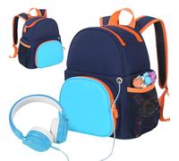 AZURAOKEY Carrying Backpack Compatible with Toniebox 2/1, Travel Storage Bag with Multiple Pockets Portable Organizer Bag Adjustable Strap for TonieBox 2/1 Audio Player Starter Set (Bag Only)