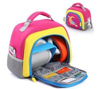 AZURAOKEY Carrying Case Compatible with Toniebox, Portable Bag with Side Mesh Pocket Double Zipper Handbag for for Audio Player Starter Set, Double Zipper Handbag for Yoto Player (Bag Only)