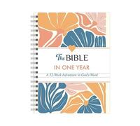 AZURAOKEY The Bible In A Year: A 52-Week Bible Study for Women, Spiral-Bound Daily Scripture Reading & Reflection Journal, Yearlong Bible Study Planner