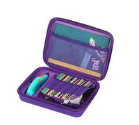 AZURAOKEY Travel Carrying Case Compatible with 3Doodler Start+ Essentials 3D Pen Set, Storage Case for Filament Refill and USB Cable, Portable Protective Holder with Hand Strap (Bag only)