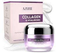 Azure Anti-Aging Day Cream with Collagen and Hyaluronic Moisturising Refreshing and Firming Reduces Wrinkles and Fine Lines Locks in Moisture Revitalizing Skin Made in Korea 50ml