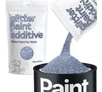 Azure Blue Glitter Paint Additive Microfine 100g for Adding Sparkle to Paints & Varnish | Paint Walls Sparkly Add to Emulsion, Acrylic or Lacquer Indoor | Hemway