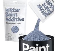 Azure Blue Glitter Paint Additive Ultrafine 100g for Adding Sparkle to Paints & Varnish | Paint Walls Sparkly Add to Emulsion, Acrylic or Lacquer Indoor | Hemway