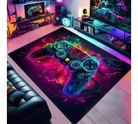 Azure Cantara Gaming Area Rug,80 * 160Cm Game Rug Boys Room Decor,Game Controlloer Decorative Carpet,Anti-Slip Gamings Mat for Game Room Boys Girls Bedroom Living Room