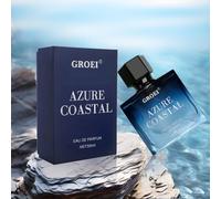 Azure Coastal Eau de Parfum for Men - Marine Eau de Toilette with Bergamot, Jasmine & Ambergris | Fresh & Sensual | Ideal Perfume for Work, Leisure & Dates, 50ml
