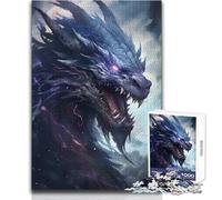 Azure Dragon Contemporary 1000 Piece Puzzle For Adults Play And Learn Smart Activity Unique Heartfelt Celebration Gift Size 50x75cm