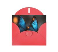 Azure Grace Greeting Card with Red Envelope Holidays Birthdays Weddings Anniversaries Write Unique Blessings