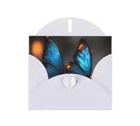 Azure Grace Greeting Card with White Envelope Holidays Birthdays Weddings Anniversaries Write Unique Blessings