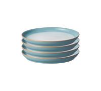 Azure Haze Coupe Medium Plates - Set Of 4 -