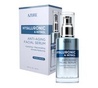 AZURE Hyaluronic & Retinol Anti Aging Facial Serum - Hydrating Anti Aging & Rejuvenating | Reduces Wrinkles Fine Lines & Creases | Evens & Restores
