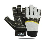 Azure Premium Quality Extreme Grip Sailing Gloves Breathable Riding Cycling Biking Skiing Fishing Sailing Running Hiking Indoor-Outdoor For Men Women Cut Fingers (X Large)