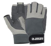Azure Premium Quality Strong AMARA Grey Sailing Enforced Palm Breathable Best Gloves Skiing Riding Running Hiking Fishing Sailing Indoor-Outdoor C/F XSmall-Xlarge (XL)