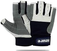 Azure Premium Quality Strong AMARA Navy Blue Sailing Enforced Palm Breathable Best Gloves Skiing Riding Running Hiking Fishing Sailing Indoor-Outdoor C/F XSmall-Xlarge (XL)