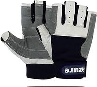 Azure Premium Quality Strong AMARA Navy Blue Sailing Enforced Palm Breathable Best Gloves Skiing Riding Running Hiking Fishing Sailing Indoor-Outdoor C/F (XSmall)