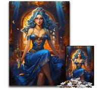 Azure ReverieJigsaws 1000 Pieces for Adults Wooden Jigsaw Puzzles for Adults Home Activity for Holidays Birthdays And Family Game Nights 1000 PCS(75x50cm)