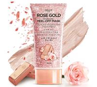 AZURE Rose Gold Hydrating Peel Off Face Mask, Anti-Aging, Firming and Rejuvenation - Removes Blackheads, Dirt and Oils - With 24K Gold and Rosehip Oil - Skin Care Made in Korea - 150ml