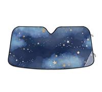 Azure Sky Stars Windshield Sun Shade Cover Foldable Reflective Sun Block Protector de sol para carro
