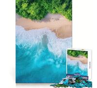 Azure Waters Drone Shot Jigsaw Puzzles for Teenagers 1000 Piece Brain Wellness Gentle Engagement Perfect Lock Meaningful Gift (38x52cm)