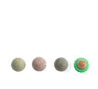 AzurePure 4 In 1 Cat Toy Cat Mint Ball Licking Rotating Catnip Cat Snack Lollipop Self Hi Cat Toy Ball Improve Appetite Toys Balls cat toys(1)