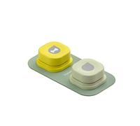 AzurePure fdg Dog Button Record Talking Pet Communication Vocal Training Interactive Toy Bell Ringer With Pad And Sticker Easy To Use hjh(2 packs)