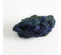 Azurite Malachite Geode Crystal Cluster Teaching Research Collectible Ornaments (Size : 3-4cm)