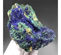 Azurite Malachite Geode Quartz Crystal Cluster Teaching Research Stone Collectible Ornaments (Size : 2-3cm) Gemstone Stone