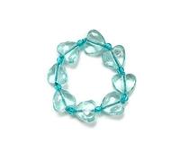 Azusa Sun Colorful Love Heart Beaded Bracelet for Women Summer Seaside Ocean Beach Bracelet Friendship Holiday Jewelry, One Size, Acrylic, no gemstone