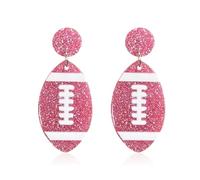 Azusa Sun Football Acrylic Stud Earrings Rugby Cheer Earrings Game Day Ball Sports Lover Jewelry Gifts for Women, One Size, Acrylic, No Gemstone