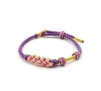 Azusa Sun Peach Blossom Bracelet A Link That Can Never Be Undone Adjustable Braided Knot Bracelet, to My Granddaughter Bracelet from Grandma Jewelry Gift for Women, One Size, Cotton, no gemstone