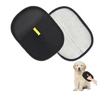 Azushwer 2 PCS Pet Grooming Gloves, Dog Cat Grooming Glove, Double Sided Pet Grooming Gloves, Static Removal Gloves for Pet Hair, Reusable Pet Cleaning Glove for Washing, Deshedding, Grooming (2)