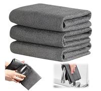 Azushwer 3 Pcs Magic Cleaning Cloths for Glass,window wipes, Ultra Soft, Reusable Glass Cleaning Rag for Home, Kitchen, Cars Glass Window(40x30CM)