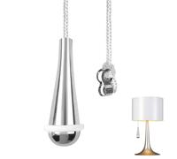 Azushwer Bathroom Light Pull Cord Handle with 150cm White Nylon Extension Replacement Pull Cord Light Switch Bathroom for Shower Toilet Light Ceiling Lights Fan Switch