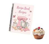 Azushwer Recipe Book for Own Recipes, Blank Recipe Book to Write Your Own Recipes Recipe Notebook Recipe Journal Family Cookbook Journal Notebook for Home Cooks, Bakers & Food Lovers