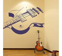 azutura Electric Guitar Rock Music Wall Sticker available in 5 Sizes and 25 Colours Black