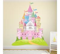 azutura Pink Fairytale Castle Wall Sticker Wall Sticker available in 8 Sizes Digital