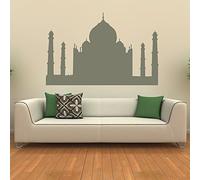 azutura Taj Mahal Indian Landmark Rest of the World Wall Stickers Home Decor Art Decals available in 5 Sizes and 25 Colours X-Large White