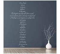 azutura The Lords Prayer Christianity Wall Sticker available in 5 Sizes and 25 Colours Gold Metallic