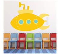 azutura Yellow Submarine Wall Sticker Wall Sticker available in 8 Sizes Digital