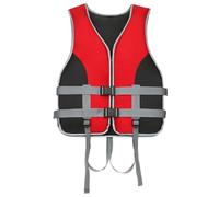 AZVFLY Adult Life Jacket Swimming Vest: Swimming Buoyancy Vest with Survival Whistle, Life Jacket with Adjustable Belt, Snorkeling Vest for Water Lovers Suitable for Surfing, Boating, Motorboat(Rot,L)