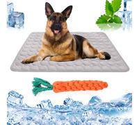 AZVFLY Cooling Blanket Dog Washable Cooling Blanket Cats: Non-Toxic Cooling Pad for Pets Foldable Cooling Mat Dog Sleeping Places & Furniture for Dogs in Summer (70 x 55 cm, Grey)