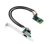 Azwamkue 2.5G Base-T Gigabit Network Adapter I225 Chip 2500Mbps M.2 B/M Key to PCIe 2.5Gb Ethernet Card RJ45 LAN Controller Card