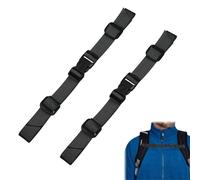 AZWOOD Adjustable Chest Strap for Backpacks, 2 Pieces Sternum Straps Replacement, Durable Quick-Release Buckles, Universal Fit for Hiking, Running, Traveling, Outdoor Sports, School Bags