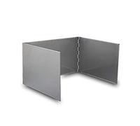 AZXAZ Camp Stove Windshield Foldable Stainless Steel Outdoor Gas Wind Screen 3 Large Plates Design Camping Accessories For Hiking Picnic Wind Blocker