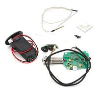 Azxcvbnm Acoustic Guitar Piezo Pickup Preamp Equalizer for Guitar, Green, 3-Band, Solid State, Battery Powered, 6.35mm Jack Connector