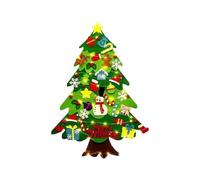 Azxcvbnm Childrens Handmade Felt Christmas Tree With Lights Wall Decoration Fine Motor Skill Trainer For Kids And Toddler Large Felt Christmas Tree Wall Decoration