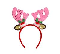 Azxcvbnm Christmas Decoration Adult Kids Christmas Reindeer Hairhoop With Bells Stage Show Hairband Festival Celebrating Headwear Holiday Party Headband