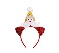 Azxcvbnm Christmas Decoration Adult Kids Christmas Reindeer Hairhoop With Bells Stage Show Hairband Festival Celebrating Headwear Holiday Party Headband